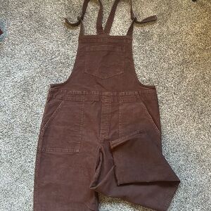 Aerie Brown Corduroy Jumpsuit